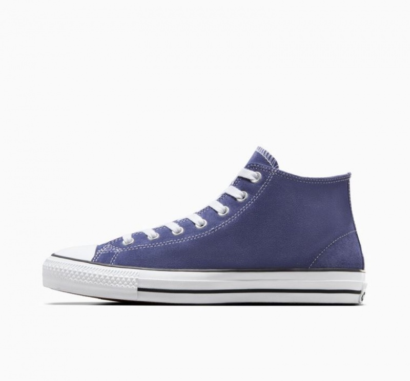 Férfi Converse Chuck Taylor All Star Pro Suede Deszkás Cipő Kék | HUNGARY TEY1LJ