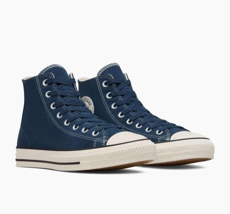 Férfi Converse Chuck Taylor All Star Pro Suede Deszkás Cipő Sötétkék | HUNGARY LHM0GU