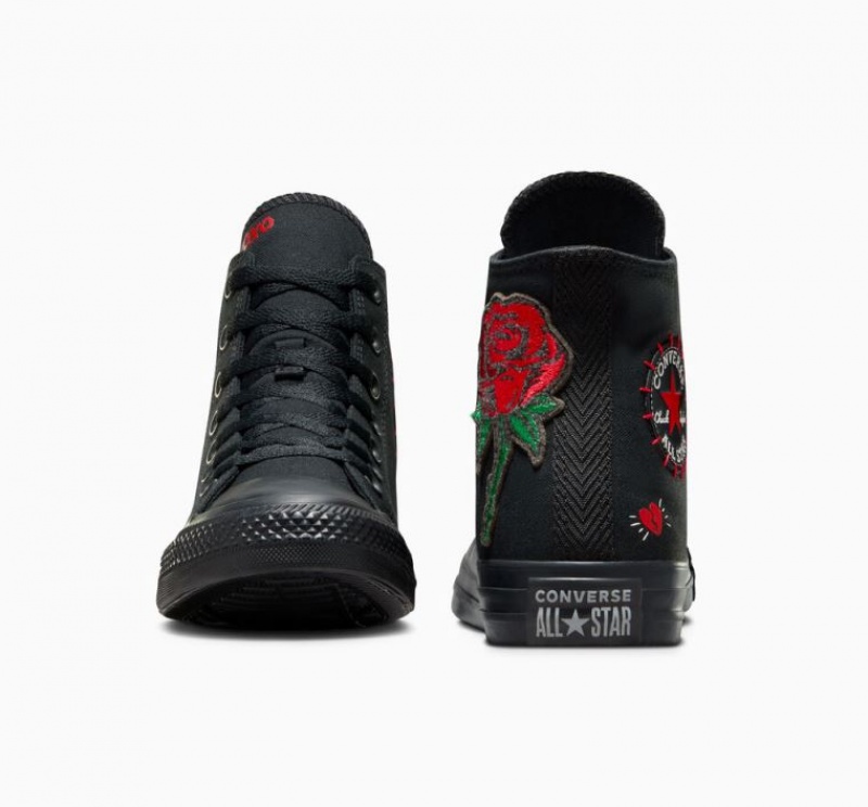 Férfi Converse Chuck Taylor All Star Rose Magasszárú Tornacipő Fekete | HUNGARY HYW3NK