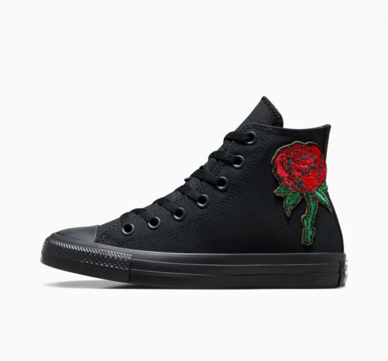 Férfi Converse Chuck Taylor All Star Rose Magasszárú Tornacipő Fekete | HUNGARY HYW3NK