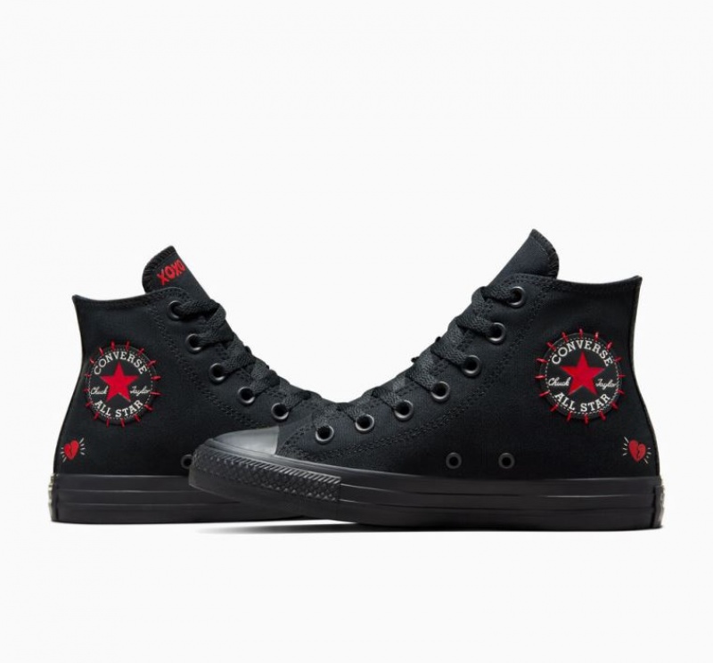 Férfi Converse Chuck Taylor All Star Rose Magasszárú Tornacipő Fekete | HUNGARY HYW3NK