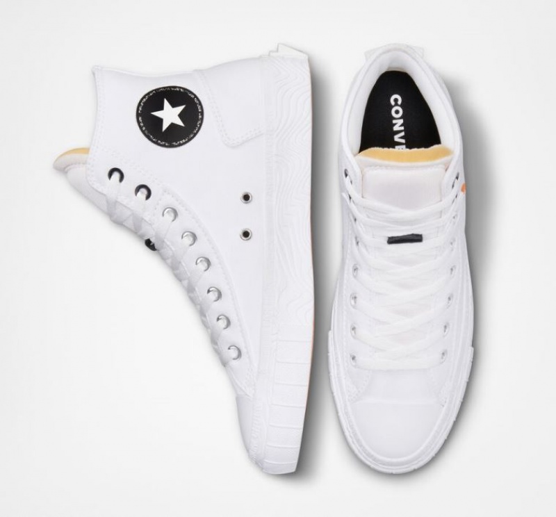 Férfi Converse Chuck Taylor Alt Star Canvas Magasszárú Tornacipő Fehér | HUNGARY ZYL6KI