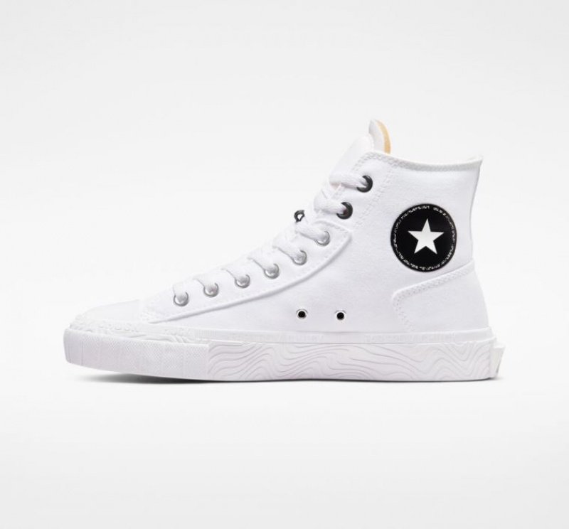 Férfi Converse Chuck Taylor Alt Star Canvas Magasszárú Tornacipő Fehér | HUNGARY ZYL6KI