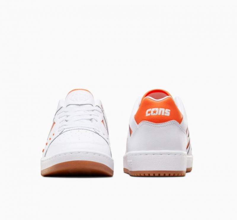 Férfi Converse Cons AS-1 Pro Deszkás Cipő Fehér Narancssárga | HUNGARY SQD5JF