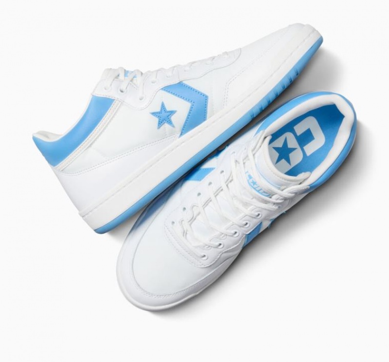 Férfi Converse Cons Fastbreak Pro Leather Deszkás Cipő Fehér Kék | HUNGARY DUT0QP