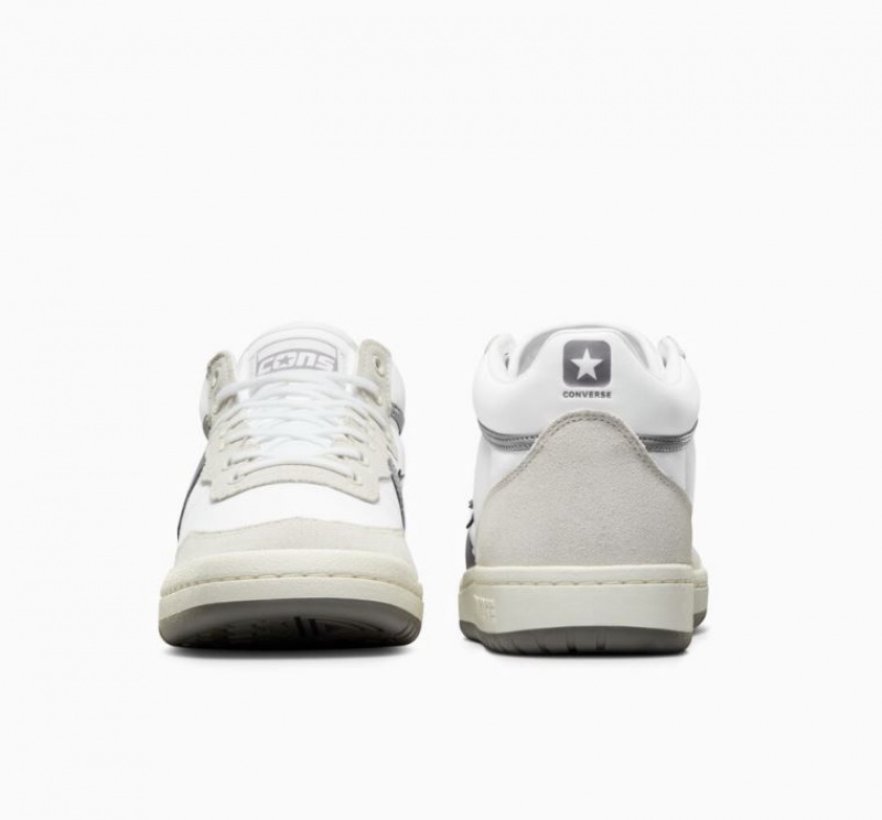 Férfi Converse Cons Fastbreak Pro Suede Nylon Deszkás Cipő Fehér Szürke | HUNGARY FKI0DN