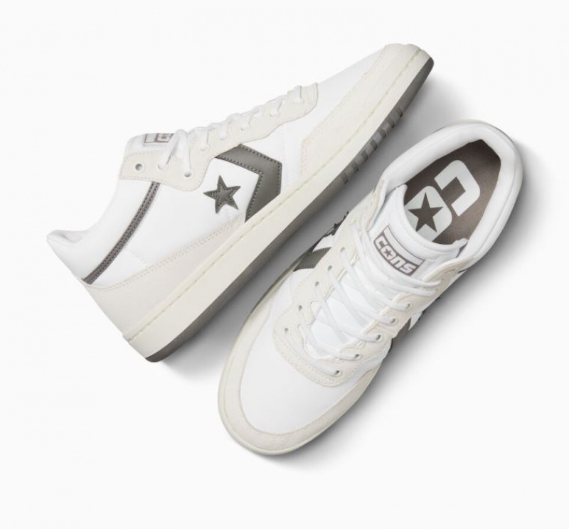 Férfi Converse Cons Fastbreak Pro Suede Nylon Deszkás Cipő Fehér Szürke | HUNGARY FKI0DN