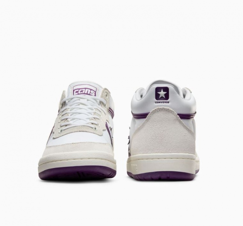 Férfi Converse Cons Fastbreak Pro Suede Nylon Deszkás Cipő Fehér Lila | HUNGARY NIV6KF