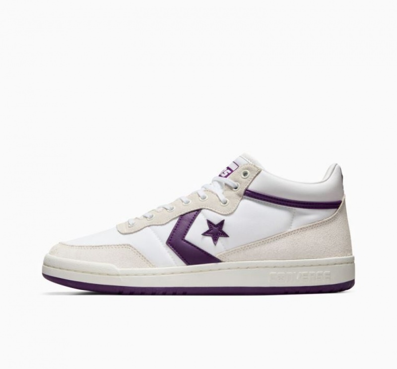 Férfi Converse Cons Fastbreak Pro Suede Nylon Deszkás Cipő Fehér Lila | HUNGARY NIV6KF