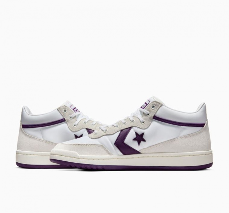 Férfi Converse Cons Fastbreak Pro Suede Nylon Deszkás Cipő Fehér Lila | HUNGARY NIV6KF