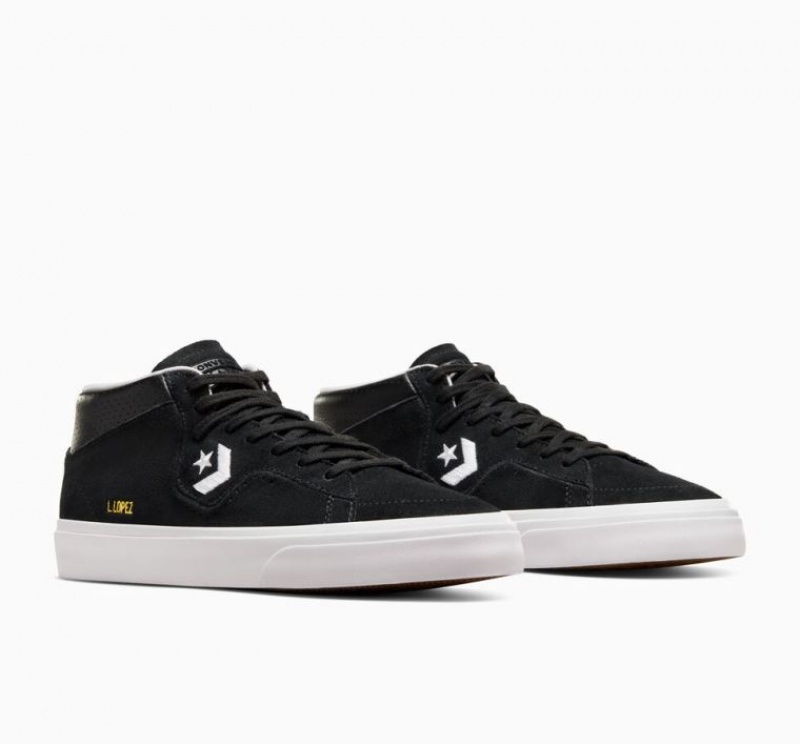 Férfi Converse Cons Louie Lopez Pro Deszkás Cipő Fekete | HUNGARY AEL4YZ