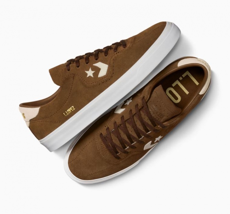 Férfi Converse Cons Louie Lopez Pro Suede Deszkás Cipő Barna | HUNGARY LUS0RT