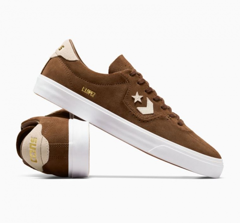 Férfi Converse Cons Louie Lopez Pro Suede Deszkás Cipő Barna | HUNGARY LUS0RT