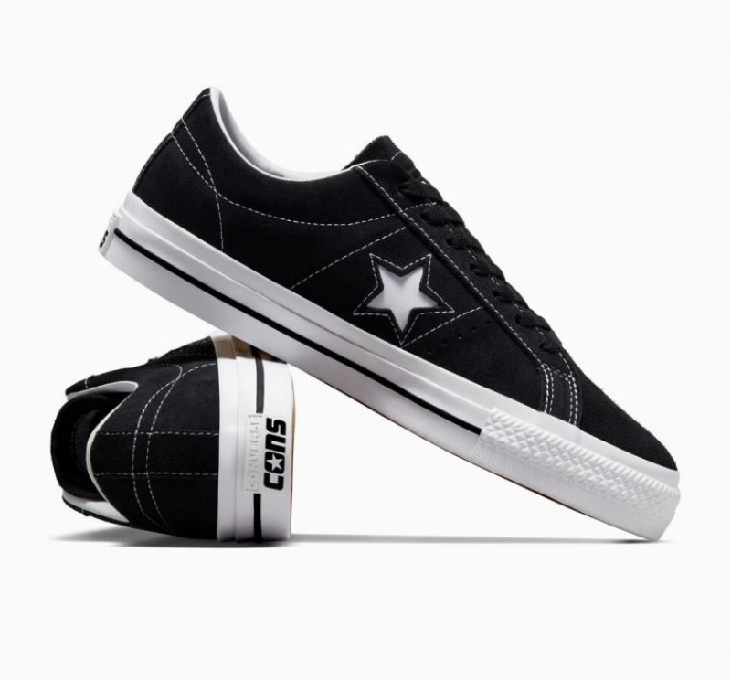 Férfi Converse Cons One Star Pro Deszkás Cipő Fekete | HUNGARY TXH0ZF