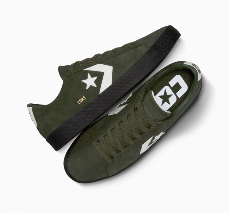 Férfi Converse Cons Pl Vulc Pro Suede Deszkás Cipő Sötétzöld | HUNGARY QXE4YL