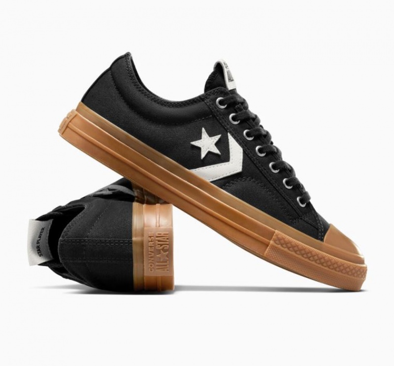 Férfi Converse Star Player 76 Rövidszárú Tornacipő Fekete | HUNGARY UAK7RE