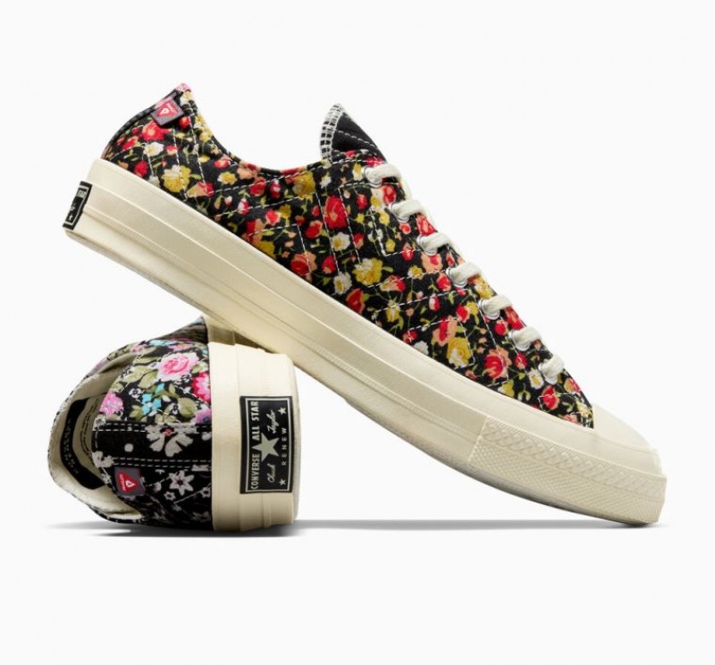 Férfi Converse Upcycled Floral Chuck 70 Rövidszárú Tornacipő Fekete Színes | HUNGARY GLJ8ZR