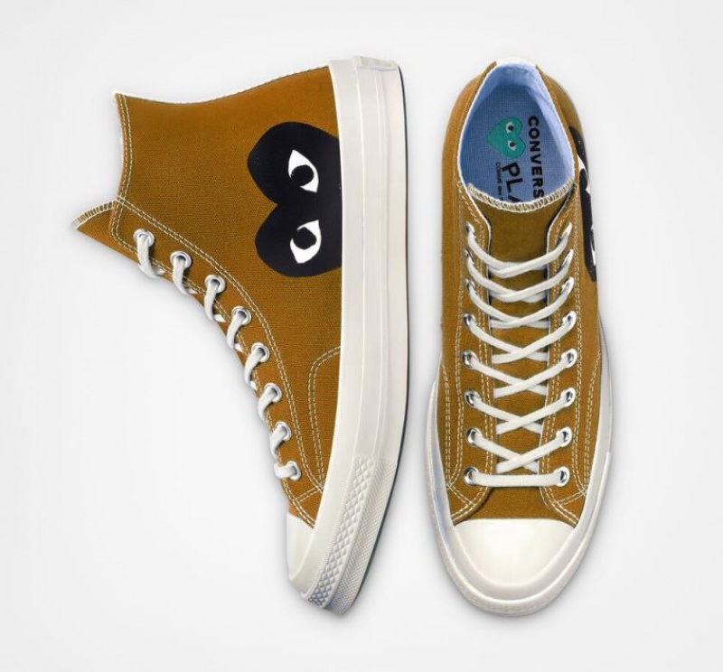 Férfi Converse X Comme Des Garçons Play Chuck 70 Magasszárú Tornacipő Barna | HUNGARY NKG7OF