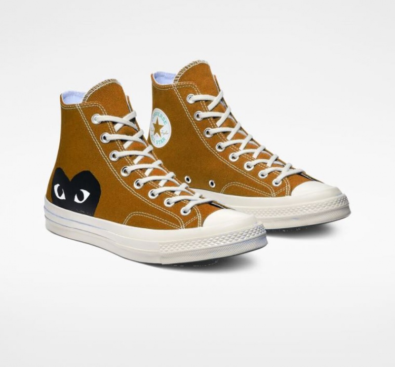 Férfi Converse X Comme Des Garçons Play Chuck 70 Magasszárú Tornacipő Barna | HUNGARY NKG7OF