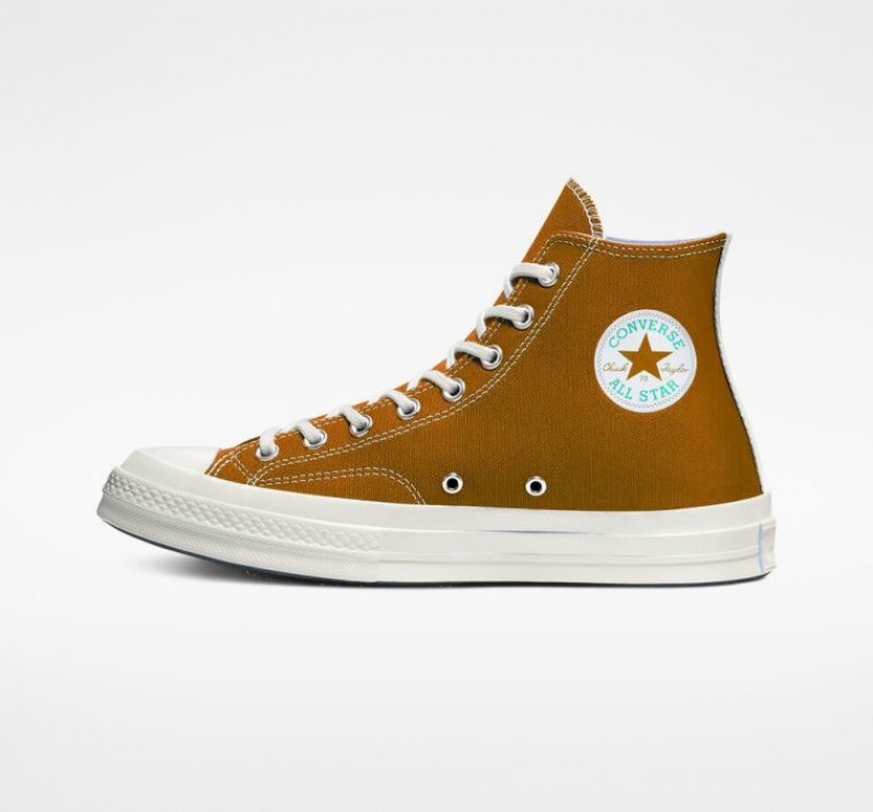 Férfi Converse X Comme Des Garçons Play Chuck 70 Magasszárú Tornacipő Barna | HUNGARY NKG7OF