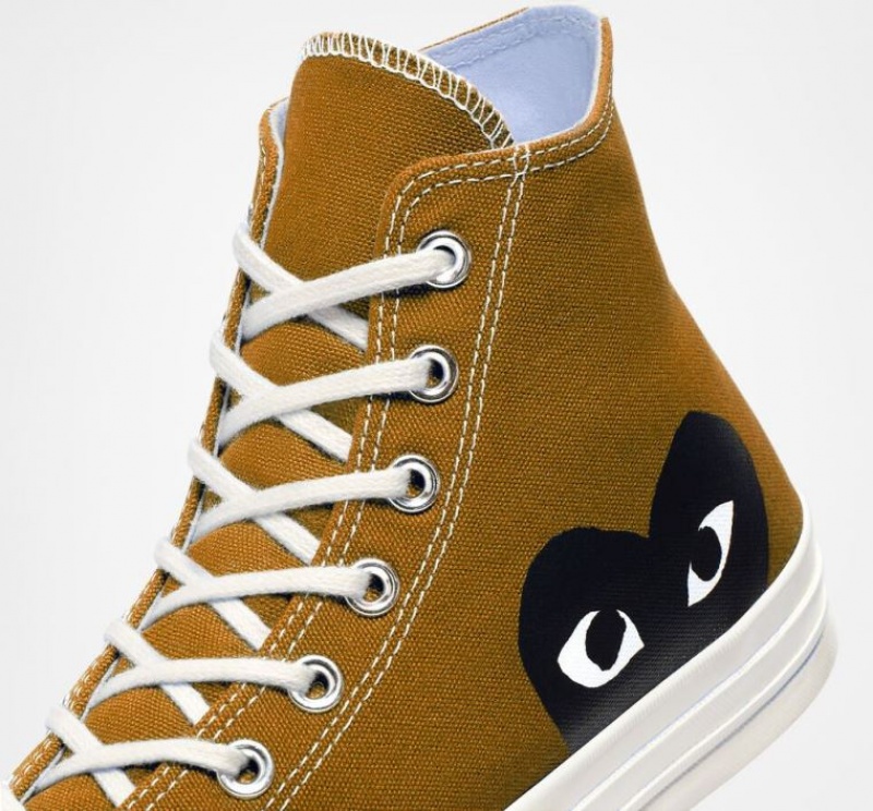 Férfi Converse X Comme Des Garçons Play Chuck 70 Magasszárú Tornacipő Barna | HUNGARY NKG7OF