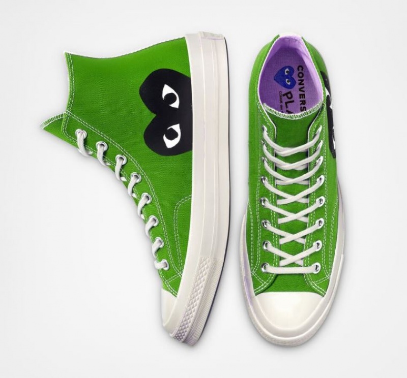 Férfi Converse X Comme Des Garçons Play Chuck 70 Magasszárú Tornacipő Zöld | HUNGARY HIX0EQ