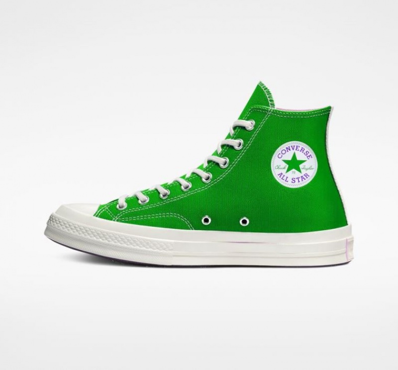 Férfi Converse X Comme Des Garçons Play Chuck 70 Magasszárú Tornacipő Zöld | HUNGARY YPB5VU