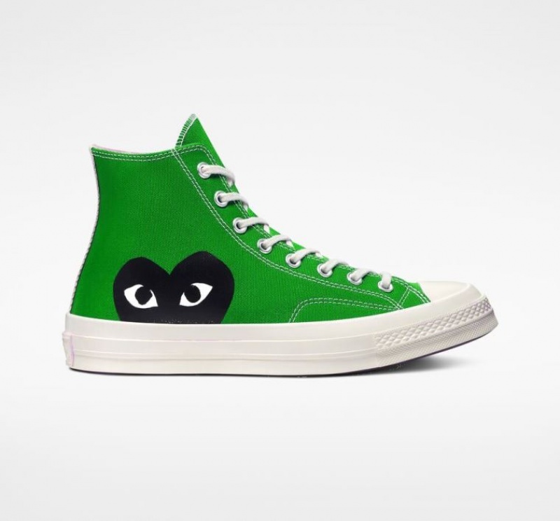 Férfi Converse X Comme Des Garçons Play Chuck 70 Magasszárú Tornacipő Zöld | HUNGARY YPB5VU