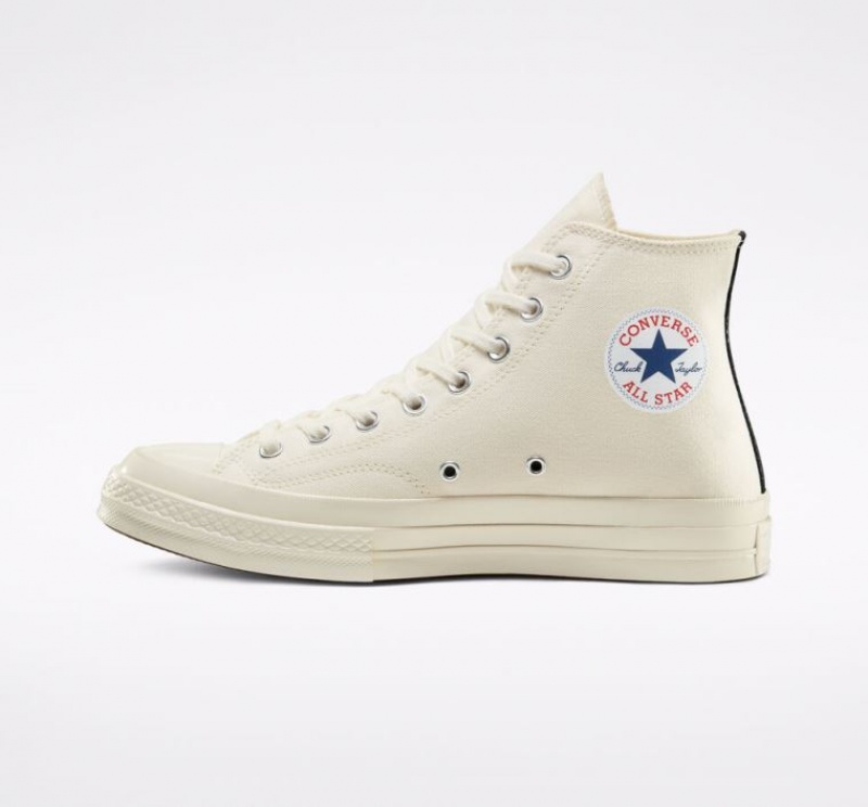 Férfi Converse X Comme Des Garçons Play Chuck 70 Magasszárú Tornacipő Fehér | HUNGARY VUK5MQ