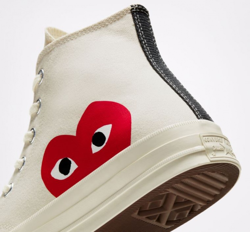 Férfi Converse X Comme Des Garçons Play Chuck 70 Magasszárú Tornacipő Fehér | HUNGARY VUK5MQ