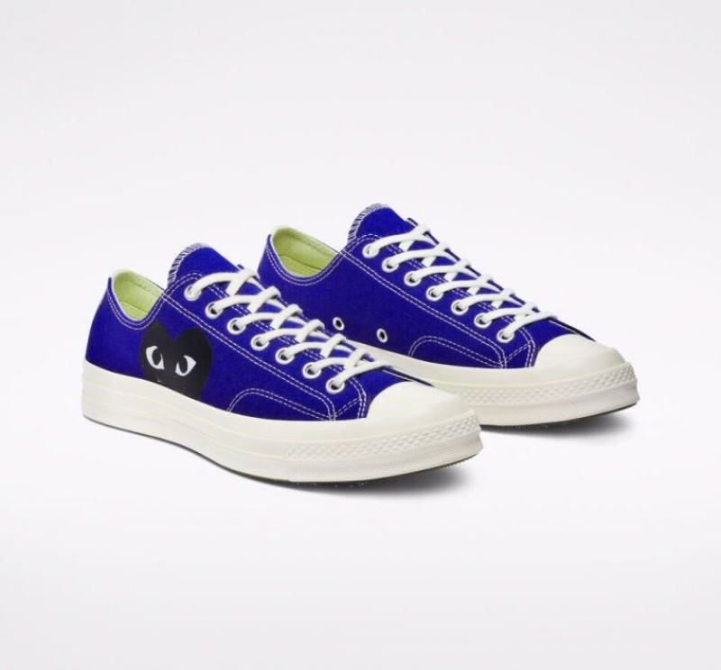 Férfi Converse X Comme Des Garçons Play Chuck 70 Rövidszárú Tornacipő Kék | HUNGARY EJX2CY