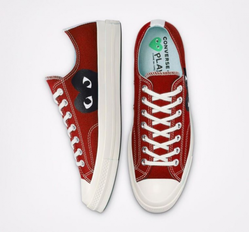 Férfi Converse X Comme Des Garçons Play Chuck 70 Rövidszárú Tornacipő Piros | HUNGARY SQC4BL