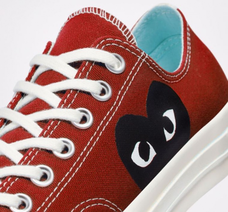 Férfi Converse X Comme Des Garçons Play Chuck 70 Rövidszárú Tornacipő Piros | HUNGARY SQC4BL