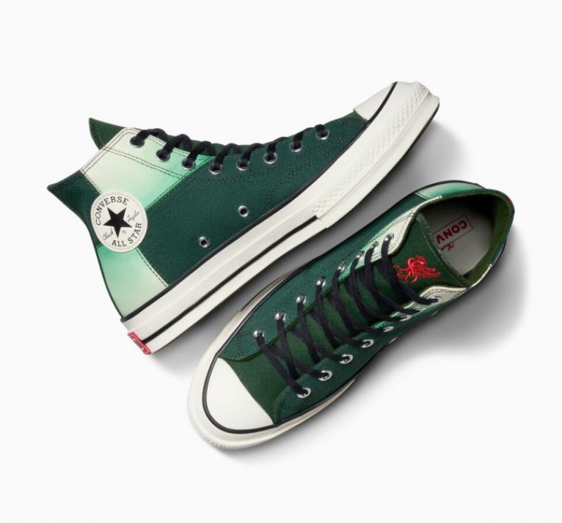 Férfi Converse X LFC Chuck 70 Magasszárú Tornacipő Zöld | HUNGARY FAD4YB