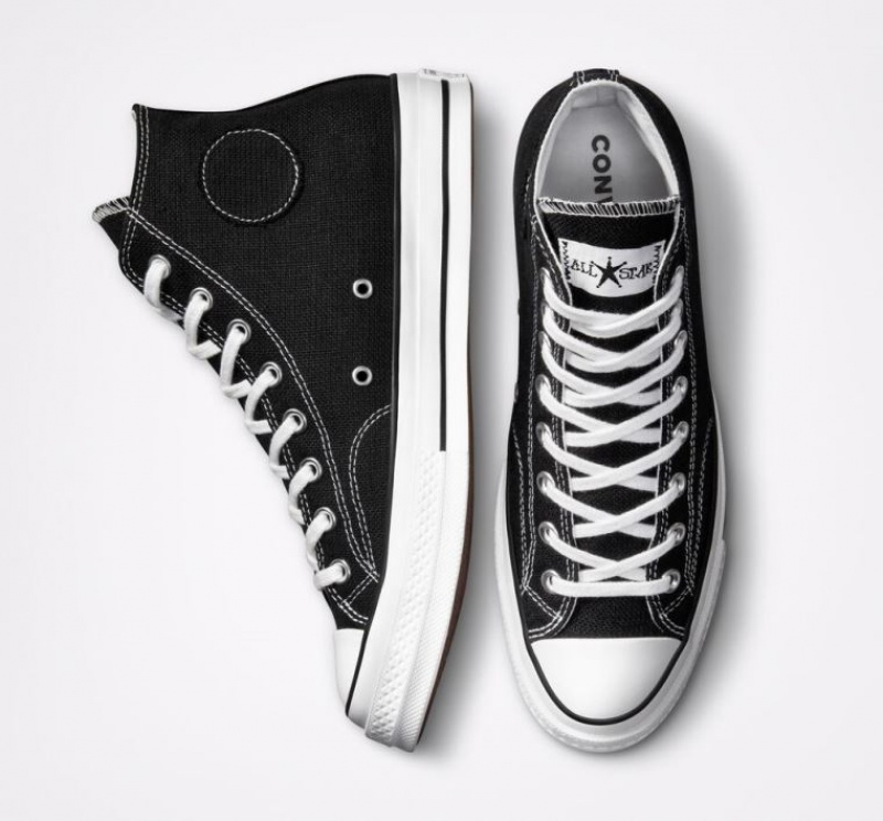 Férfi Converse X Stüssy Chuck 70 Magasszárú Tornacipő Fekete | HUNGARY UZJ8NM