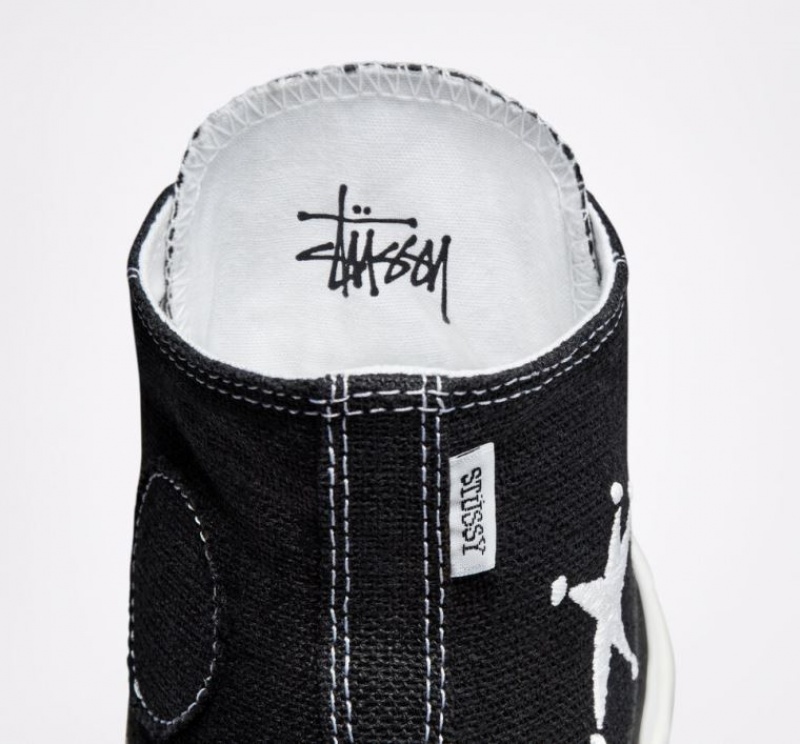 Férfi Converse X Stüssy Chuck 70 Magasszárú Tornacipő Fekete | HUNGARY UZJ8NM