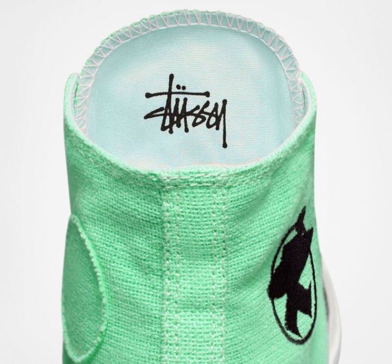 Férfi Converse X Stüssy Surfman Chuck 70 Magasszárú Tornacipő Világos Zöld | HUNGARY PHU0NW