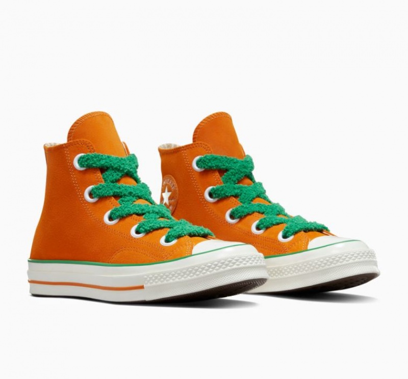 Férfi Converse X Wonka Chuck 70 Oompa Loompa Magasszárú Tornacipő Narancssárga | HUNGARY MRN7CK