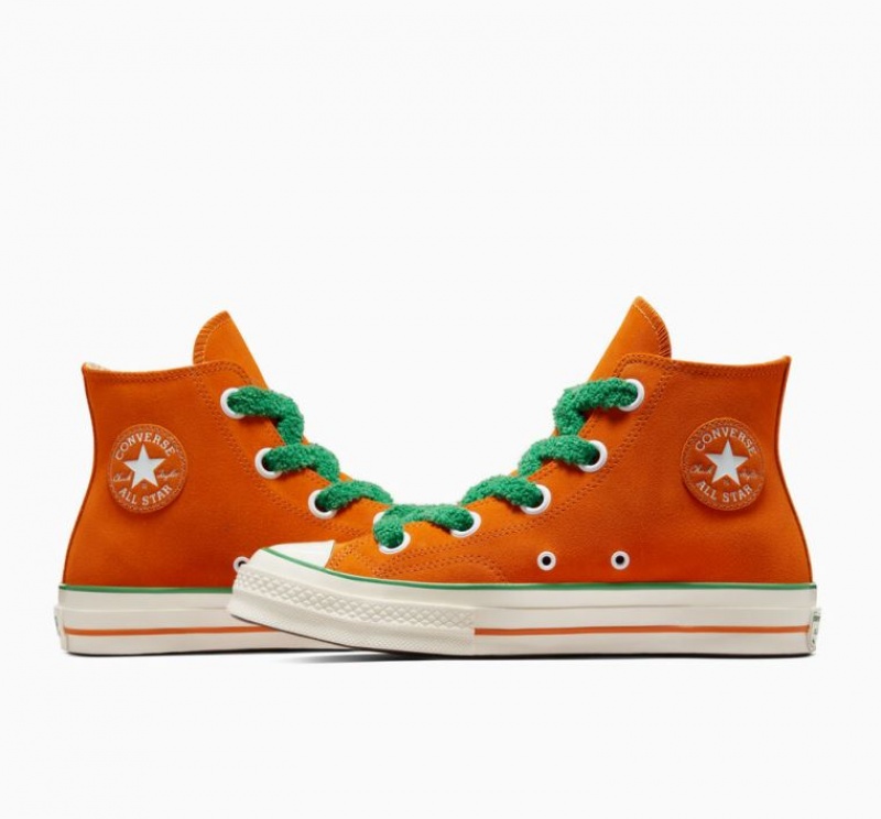 Férfi Converse X Wonka Chuck 70 Oompa Loompa Magasszárú Tornacipő Narancssárga | HUNGARY MRN7CK