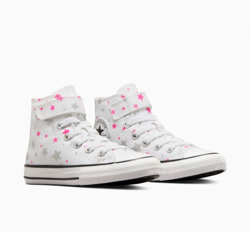 Gyerek Converse Chuck Taylor All Star Easy On Sparkle Magasszárú Tornacipő Fehér Színes | HUNGARY ALN6JS