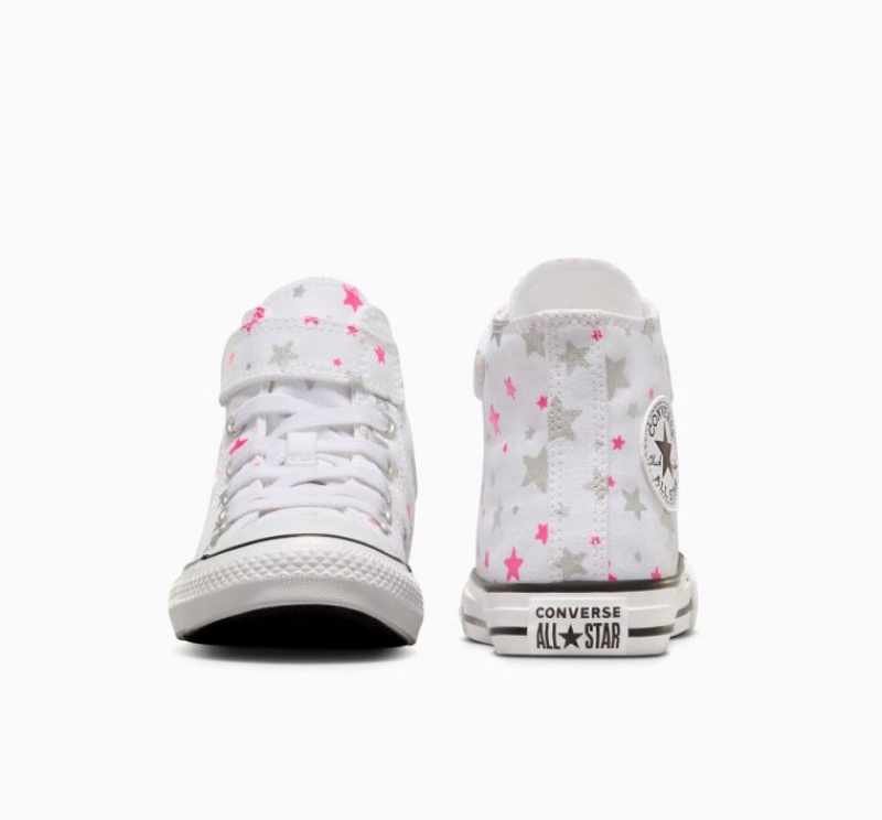 Gyerek Converse Chuck Taylor All Star Easy On Sparkle Magasszárú Tornacipő Fehér Színes | HUNGARY ALN6JS