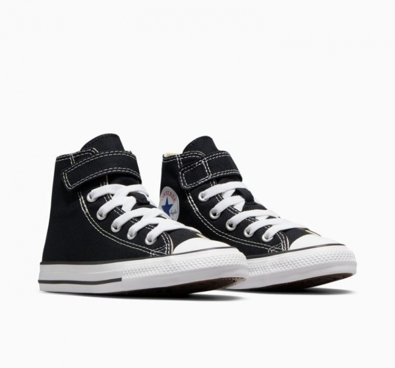 Gyerek Converse Chuck Taylor All Star Easy-on Magasszárú Tornacipő Fekete | HUNGARY VNB6SK