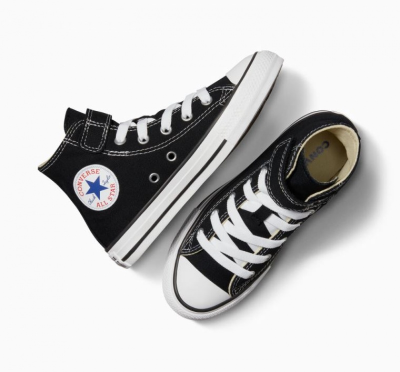 Gyerek Converse Chuck Taylor All Star Easy-on Magasszárú Tornacipő Fekete | HUNGARY VNB6SK