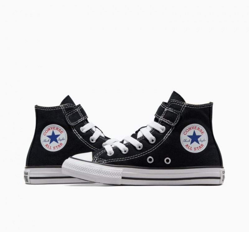 Gyerek Converse Chuck Taylor All Star Easy-on Magasszárú Tornacipő Fekete | HUNGARY VNB6SK