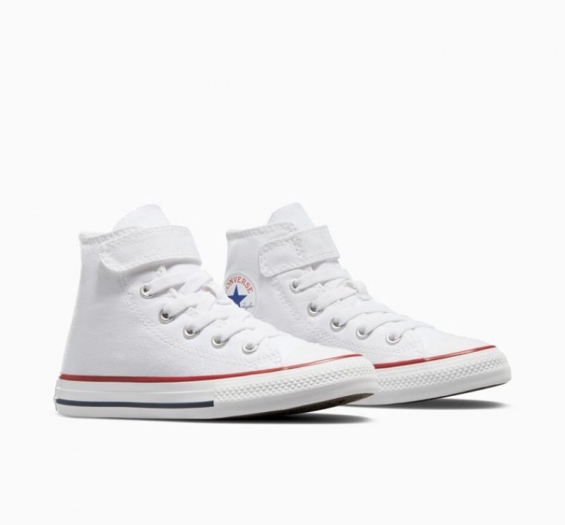 Gyerek Converse Chuck Taylor All Star Easy-on Magasszárú Tornacipő Fehér | HUNGARY VGH0ZT