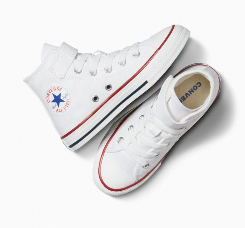 Gyerek Converse Chuck Taylor All Star Easy-on Magasszárú Tornacipő Fehér | HUNGARY VGH0ZT