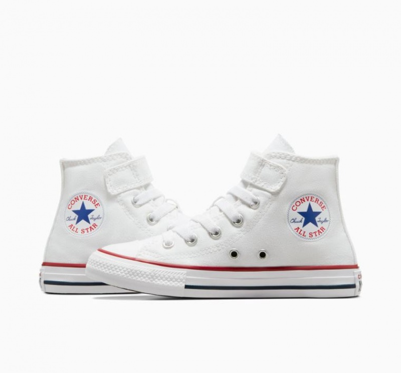 Gyerek Converse Chuck Taylor All Star Easy-on Magasszárú Tornacipő Fehér | HUNGARY VGH0ZT