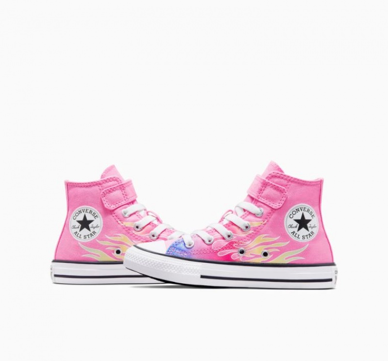 Gyerek Converse Chuck Taylor All Star Easy-on Cars Magasszárú Tornacipő Rózsaszín | HUNGARY OUE6TC