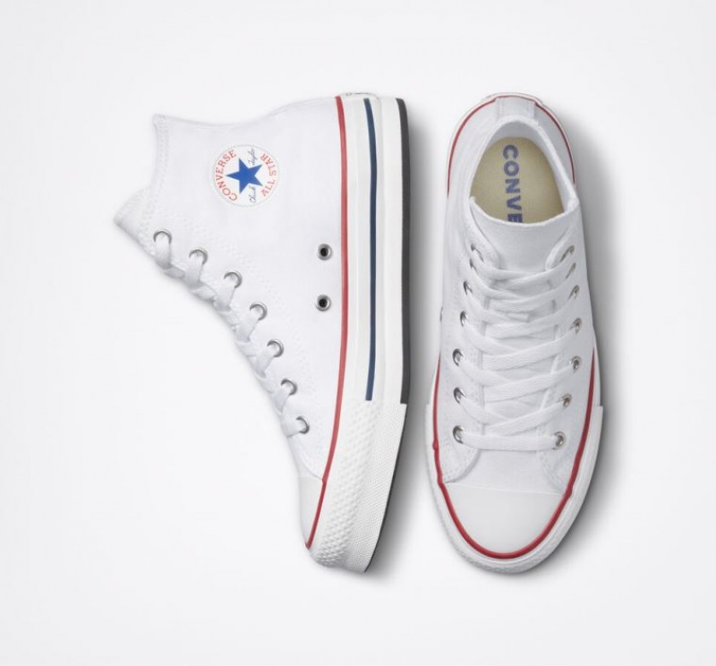 Gyerek Converse Chuck Taylor All Star Lift Platform Cipő Fehér | HUNGARY SNW9BH