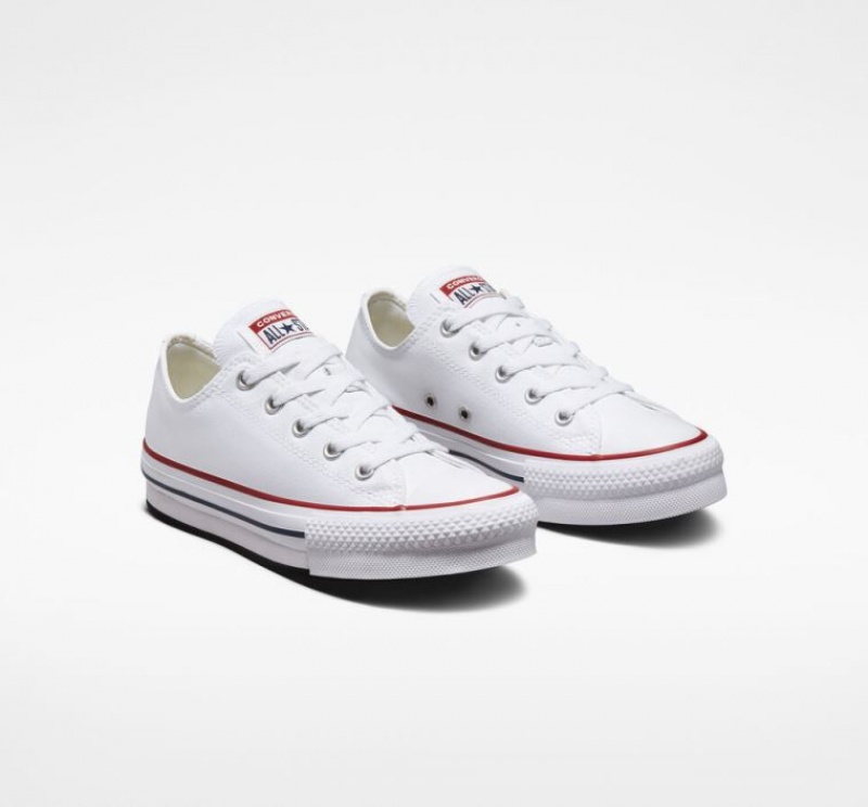 Gyerek Converse Chuck Taylor All Star Lift Platform Cipő Fehér | HUNGARY USO5FY